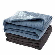 Load image into Gallery viewer, 15 lbs Microfiber Weighted Blanket with Duvet Cover