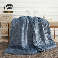 Load image into Gallery viewer, 15 lbs Microfiber Weighted Blanket with Duvet Cover