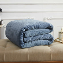 Load image into Gallery viewer, 15 lbs Microfiber Weighted Blanket with Duvet Cover