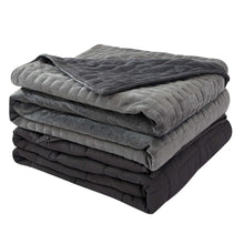 Load image into Gallery viewer, 15 lbs Microfiber Weighted Blanket with Duvet Cover