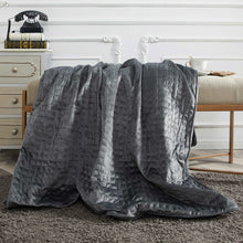 Load image into Gallery viewer, 15 lbs Microfiber Weighted Blanket with Duvet Cover